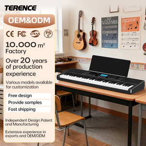 Clavier électronique professionnel Terence EK61, 61 touches, sensible au toucher, pour débutants - Product Image 1