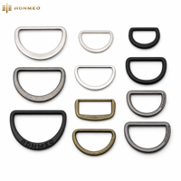 HONMEO Boucle personnalisée en alliage de zinc plaqué métal durable, connecteur en D gravé pour sacs, accessoires vestimentaires, quincaillerie de chaussures
