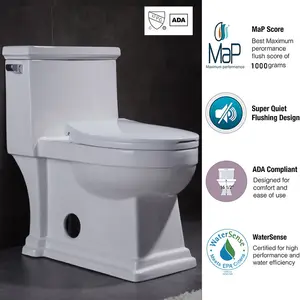 OVS <span class=keywords><strong>Cupc</strong></span> 1 Cái Tủ Đựng Nước Phòng Tắm Kiểu Mỹ Nhà Vệ Sinh Một Mảnh Bằng Sứ Kéo Dài Tùy Chỉnh - Product Image 2