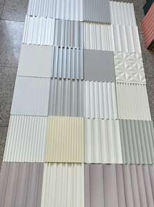 Modern Classic Interior Decorative Board Lack freie Hintergrund wand platte mit gewellter Dichte Wasserdichte feuerfeste Schallab sorption - Product Image 5