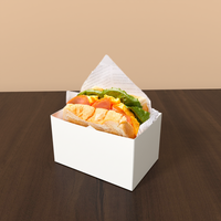 Papier d'emballage pour sandwichs en gros, papier épais pour emballer les œufs et les toasts, boîte d'emballage pour le petit-déjeuner
