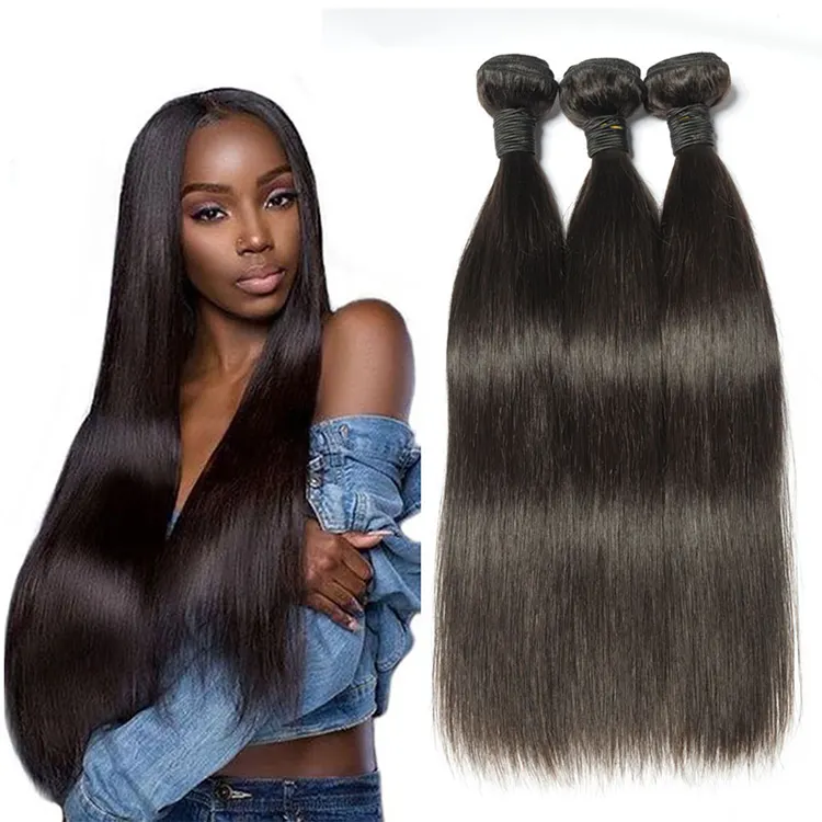 Bellishe — perruque brésilienne naturelle lisse Raw100 %, cheveux doublement tirés, mélange de chevelure, pour femmes noires, toupet
