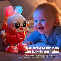 Jouets chantants de lapin de dessin animé mignons personnalisés pour enfants Jouets interactifs multifonctionnels pour enfants Jouets d'apprentissage pour enfants Jouets pour bébés