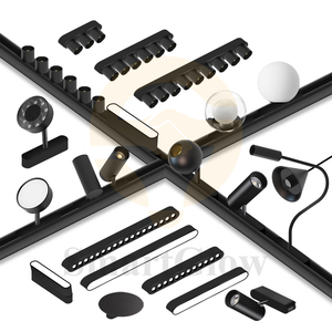 תקרה משובצת מגנטי אולטרה-דק מערכת הרכבת מגנטי אולטרה-דק אור למטה dc24v רצועה ארוגה מגנטית - Product Image 3