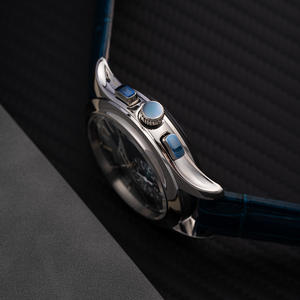 Montre mécanique automatique de luxe pour homme ETA, bracelet en acier inoxydable et cuir 20 mm, étanche, verre saphir, style business - Product Image 3