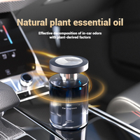 Diffuseur de parfum liquide pour voiture moderne de luxe, en verre, 100 ml, noir, avec parfum longue durée et rafraîchissement de l'air par évaporation naturelle
