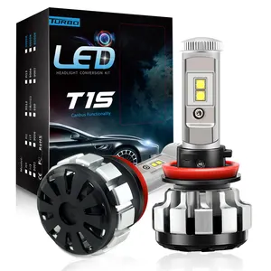 T1S ledヘッドライト電球h11 H8 H7 H4 8000LM 80ワットledライトled h14 9005 9006 12v ledフォグランプ自動車照明車のヘッドライト