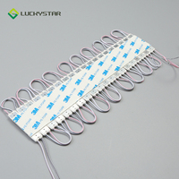 SMD DC 12V impermeable módulos de led de alta brillante al aire libre de la luz 1,2 W 3 W Leds 2835 inyección módulo LED para publicidad signo caja