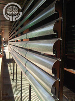 Lames de persienne horizontales perforées en alliage d'aluminium pour pare-soleil