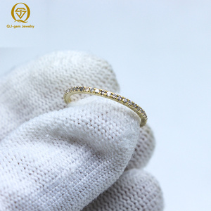 Minimalist Design 18K Gold <b>Ring</b> Lab Grown Diamond Low-<b>Key</b> Luxury Unisex <b>Ring</b> Free Inner <b>Engraving</b> Custom for Anniversary Gift - Product Image 3