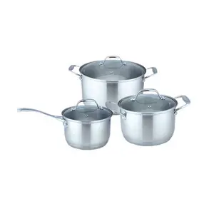 Wholesale Kitchen Stainless Steel Cookware Set Price Hard Anodized Nonstick Cookware 50 Pieces Cookware Set