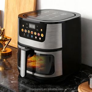 Friteuse à air numérique à double chauffage (haut et bas) de 8L, 10L, 12L, 15 litres avec fenêtre visible et écran couleur – Appareil de cuisine - Product Image 5