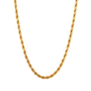 Collana a Catena Intrecciata Spessa di Alta Qualità, <span class=keywords><strong>Placcata</strong></span> in <span class=keywords><strong>Oro</strong></span> 14k 18k, Resistente all'Acqua e all'Ossidazione, 2.5mm 5mm 8mm, per <span class=keywords><strong>Uomo</strong></span> - Product Image 6