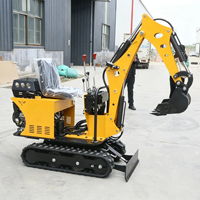 Pengiriman Gratis Excavator Mini Crawler Produktivitas Tinggi 0.8 Ton untuk Mesin EURO 5 EPA 1 Tahun Sistem Hidrolik Penuh untuk Pertanian
