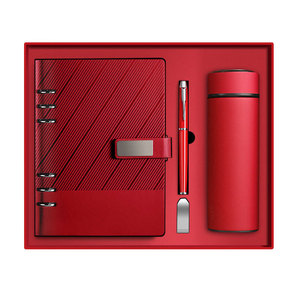 Promo Business Gift Set Notebook Pen Water Bottle Usb Drive Set Custom Promotional Gift Set