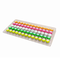 Balle de tennis de table imprimée avec des numéros de bille de bingo colorés, idéale pour le tirage aux numéros de la machine de bingo