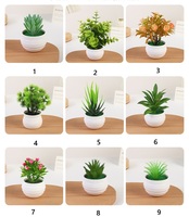 Mini bonsaï nordique simulé Haufen, plante verte en plastique durable, design simple pour la maison, plantes artificielles, verdure