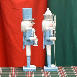 <span class=keywords><strong>Casse</strong></span>-<span class=keywords><strong>noisette</strong></span> traditionnel en bois roi <span class=keywords><strong>bleu</strong></span> SW-305 de 30cm pour la décoration festive d'étagères et de tables de Noël - Product Image 3