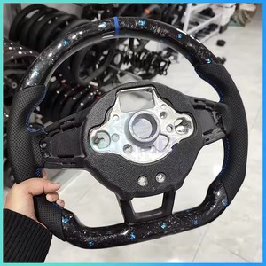 พวงมาลัย Alcantara แบบปรับแต่งได้สำหรับ Volkswagen <span class=keywords><strong>VW</strong></span> Golf 7 MK7 Mk7.5 GTI <span class=keywords><strong>Scirocco</strong></span> POLO <span class=keywords><strong>GTS</strong></span> R line 2014-2017 - Product Image 5
