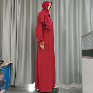 Abaya avec écharpe intégrée pour <span class=keywords><strong>femme</strong></span>, robe longue islamique, robe <span class=keywords><strong>de</strong></span> <span class=keywords><strong>prière</strong></span> <span class=keywords><strong>musulmane</strong></span> avec fermeture éclair, <span class=keywords><strong>tenue</strong></span> modeste <span class=keywords><strong>de</strong></span> Dubaï et <span class=keywords><strong>de</strong></span> Turquie, caftan - Product Image 3