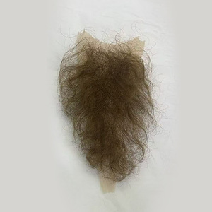 Pelucas de Pelo Púbico Masculino y <span class=keywords><strong>Femenino</strong></span> Totalmente Tejidas a Mano, Realistas, de Silicona, Adhesivas, Falsas, Cortas, Invisibles y Naturales de Henan - Product Image 2