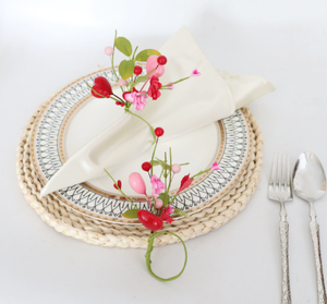 DAMAI Valentine's Day Wedding <b>Birthday</b> Romantic and Elegant <b>Table</b> Decoration Bubble Flower Shaped Napkin Ring - Product Image 1