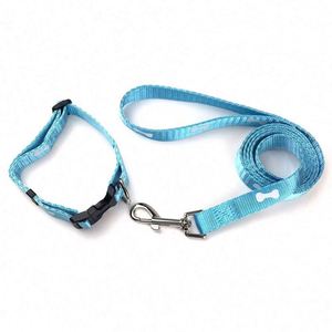 Personalized Custom Dog Collar Durable Polyester Printed Logo Colorful Fashionable Pet Leash - Product Image 3