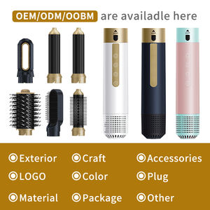 6-in-1 Haartrockner bürste Austauschbarer Föhn Styler Heißluft kamm Haar glätter Multi Curling Hair Styler Gebläse - Product Image 6