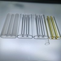 Cavité laser jaune personnalisable dopée au samarium, refroidie par eau, à concentration élevée, avec courbure en U sans ozone pour machine de soudage laser