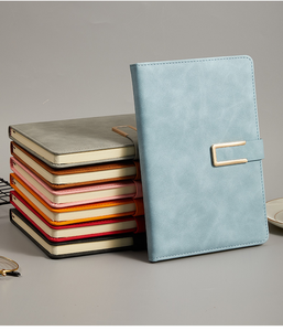 Cahier en cuir de mouton A5 pour réunions d'affaires et conférences, tenue de registres, logo personnalisable - Product Image 1