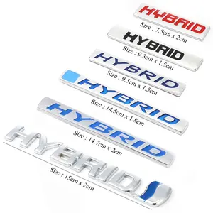 3D Auto Chrome Hybrid Emblem Badge Sticker For Toyota