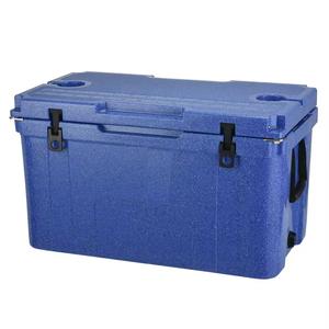 रोटोडोडेड कूलर बॉक्स 78l भारी शुल्क अछूता बर्फ छाती पोर्टेबल आधुनिक मछली समुद्री भोजन कोल्ड चेन परिवहन सौर पैनल थर्मल - Product Image 2