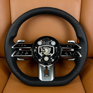 Volant tout cuir en vente directe d'usine pour Mercedes Classe C, Classe E, GLA/GLC/GLB/<span class=keywords><strong>GLE</strong></span>, modèle Dragonfly Disc, mise à niveau ancienne version - Product Image 1