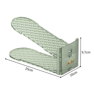 Dormitorio casa salvaspazio semplice porta scarpe Organizer per tacchi alti bassi scaffalature regolabile doppio strato porta scarpe - Product Image 3