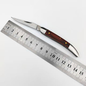 Coltello Tascabile Mini Pieghevole con Manico in Legno - Product Image 2