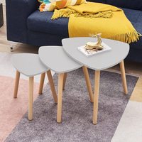 Ensemble de support Tv central en bois, forme ronde, Table basse, meuble Tv, salon, avec pied doré