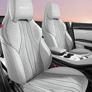 Fundas <span class=keywords><strong>de</strong></span> Asiento Completas <span class=keywords><strong>de</strong></span> 5 Piezas, Estilo Deportivo, <span class=keywords><strong>de</strong></span> Cuero Ventilado, para BYD Song Plus Dmi, Edición Gloriosa, Especial para <span class=keywords><strong>Verano</strong></span> y Todas las Estaciones - Product Image 5