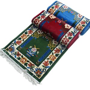 Hồi giáo dày mở rộng 10mm 65*120 Polyester đổ xô dệt chống trượt nhà khu vực nhỏ Thảm hiện đại đơn giản sàn Mat cầu nguyện hồi giáo mat - Product Image 5