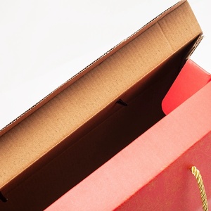 Caja de Regalo Roja de Lujo para el Año Nuevo Chino con Asa para Especialidades Locales, Logotipo Personalizado - Product Image 2