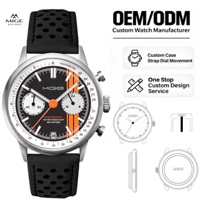 นาฬิกาข้อมือผู้ชาย OEM ODM โลโก้สั่งทำพิเศษ 100M Sapphire Sports Chronograph  ตัวเรือนสแตนเลสสตีล  รุ่นแข่งรถมอเตอร์สปอร์ต  รุ่นลิมิเต็ดอิดิชั่น  ระบบควอตซ์ - Product Image 1