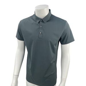 Polo de manga corta con cuello levantado sin costuras de gama alta de talla grande, Polo de golf informal multicolor, camisetas - Product Image 4