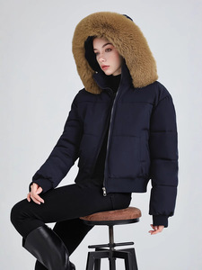 2025 mùa đông mới dày ấm áp ngắn breadman Áo khoác trùm đầu bông Áo khoác - Product Image 1