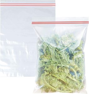 Durable Biodegradable Poly <b>Bags</b> with Zipper and Reclosable Freezer Storage for Packing Vegetables with Gravure Printing - Product Image 2