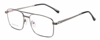 Montures de lunettes optiques rétro durables pour hommes, à double pont, avec branches métalliques, pour affaires, vente en gros