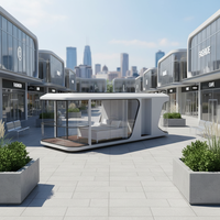 Résidence mobile compacte entièrement assemblée sur mesure et structure préfabriquée Tiny House Espace modulaire Capsule spatiale Entreprise