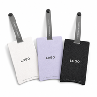Étiquette volante personnalisée de luxe minimaliste pour chemise, avec logo, scellée en plastique et cordon, solution de marquage pour vêtements de mode, étiquette volante en papier