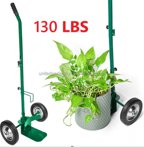 Chariot <span class=keywords><strong>à</strong></span> roulettes en métal robuste pour plantes, déplaceur de pots de fleurs pour jardin et maison, vente en gros - Product Image 6