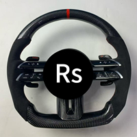 Volant sport en cuir et fibre de carbone pour Mercedes Benz AMG Brabus W204 C63 W212 W218 W207 W172 G55 GLS