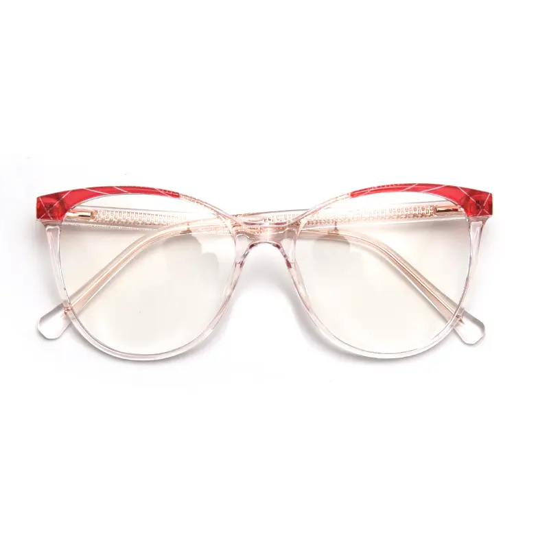 TR7547-Montura de gafas con patrón 3D retro, gafas anti rayos azules