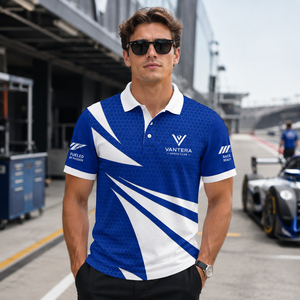Tenue de course à sublimation intégrale pour hommes, séchage rapide, texture hexagonale, imprimé géométrique à lames, logo personnalisé, sport automobile, 100 % polyester - Product Image 4